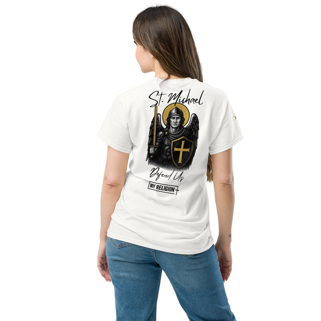 Saint Michael Classic Tee - Defend Us