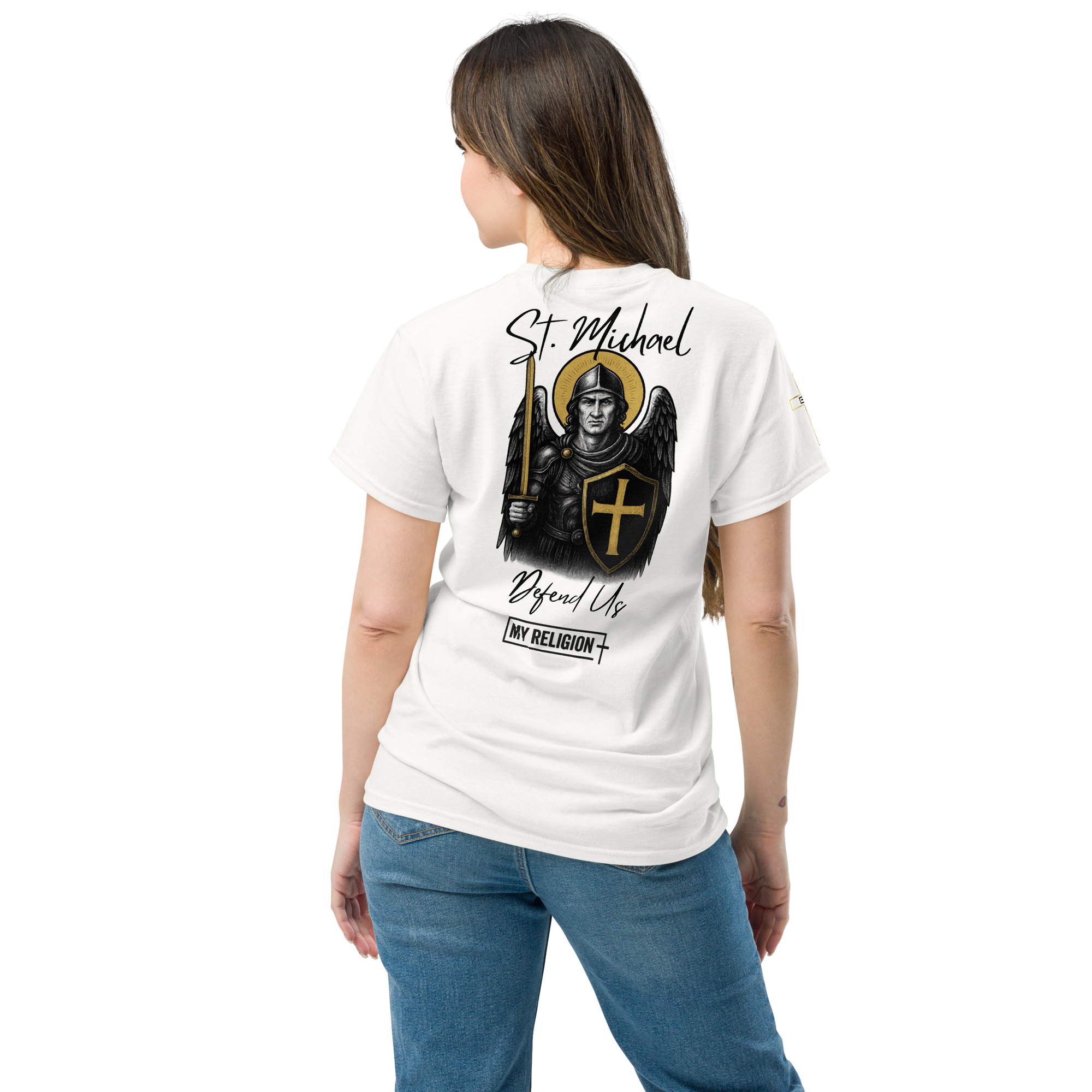 Saint Michael Classic Tee - Defend Us