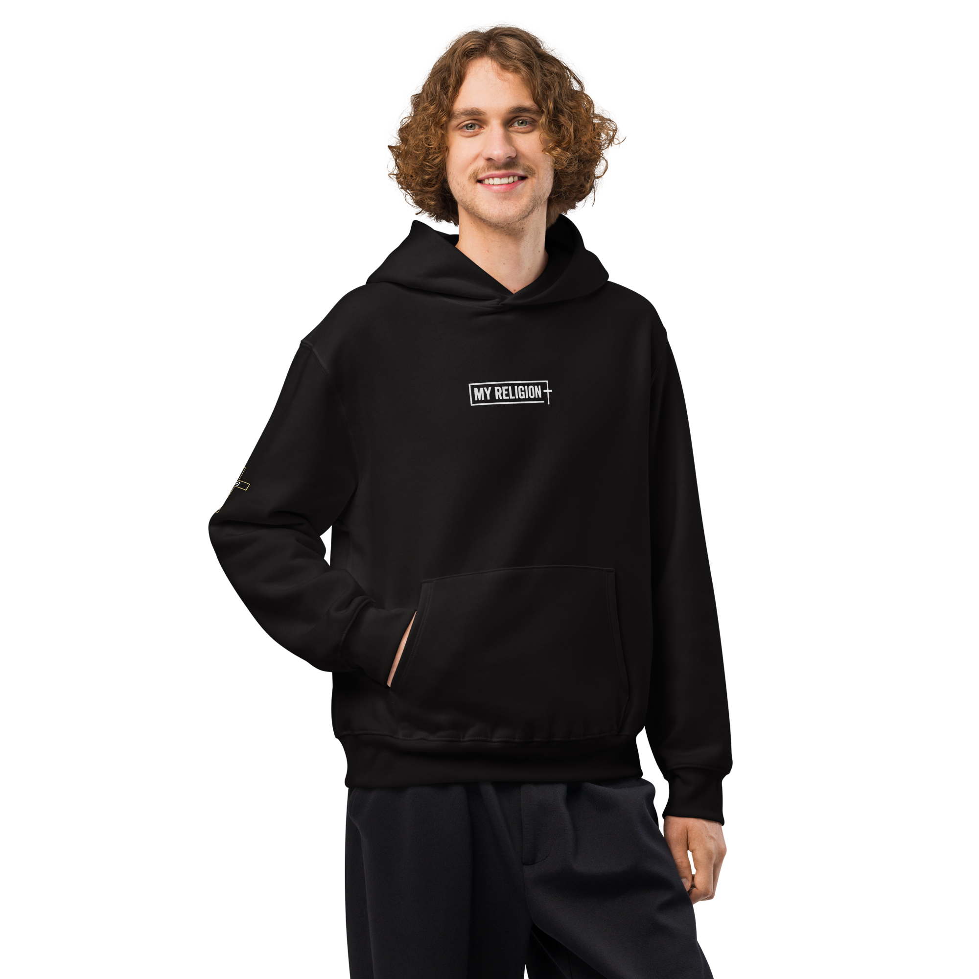 Men's Oversized Light In The Darkness Hoodie