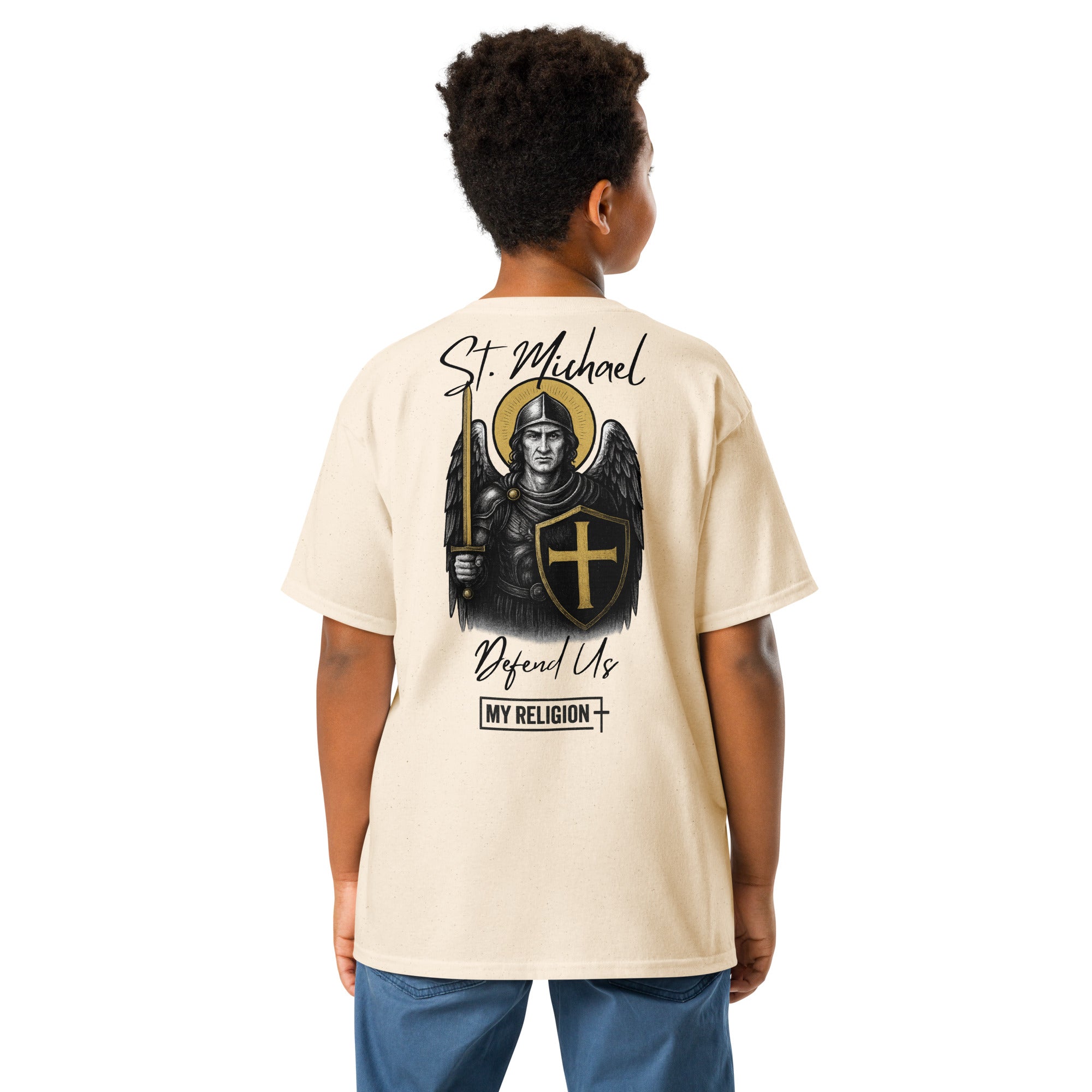 Kids Saint Michael Classic Tee - Defend Us