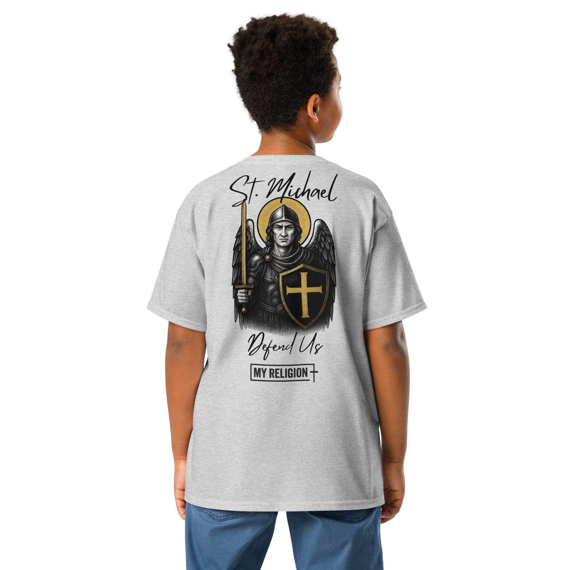 Kids Saint Michael Classic Tee - Defend Us