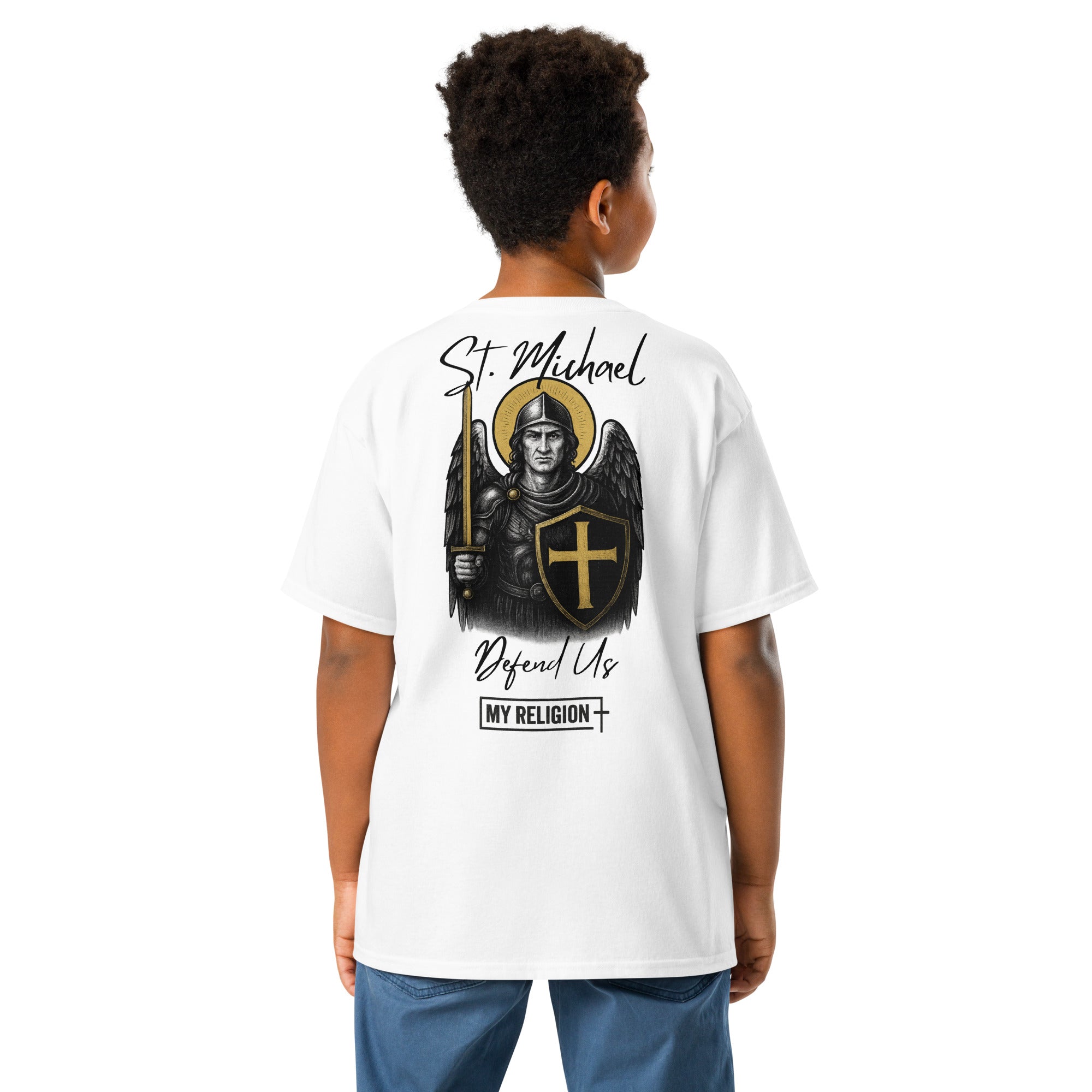 Kids Saint Michael Classic Tee - Defend Us